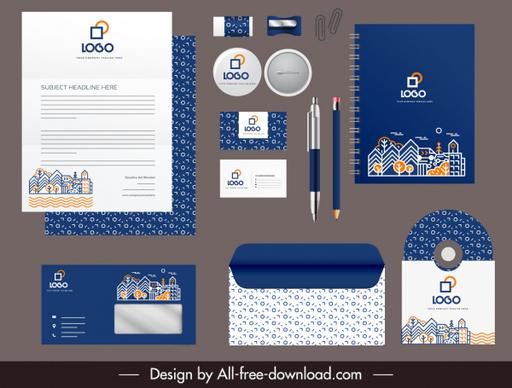 corporate identity templates modern architectural houses decor