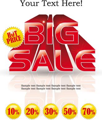 cover of big sale publicize page vector
