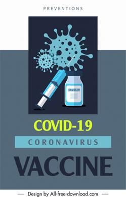 covid19 vaccination poster viruses vaccine sketch