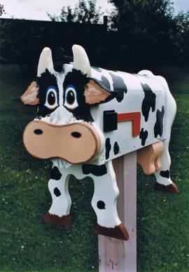 cow mailbox