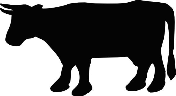 Cow Silhouette clip art