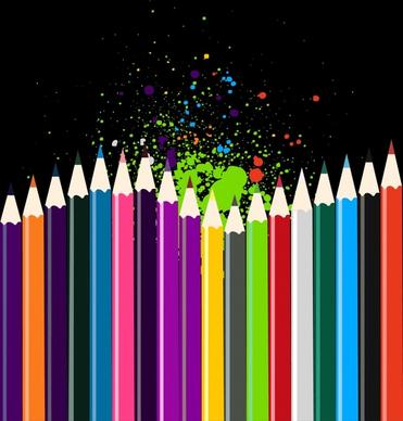 colored pencils background colorful grunge decor