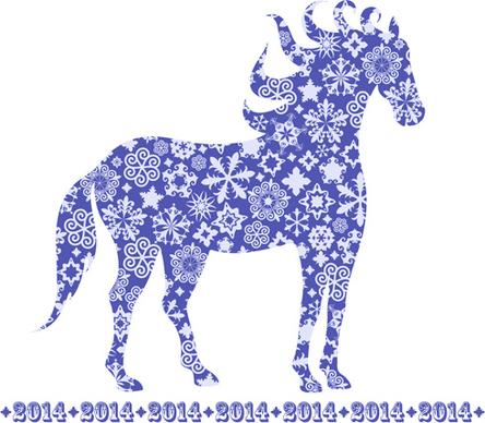 creative14 horses vector graphic