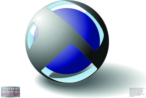 creative abstract sphere design vector