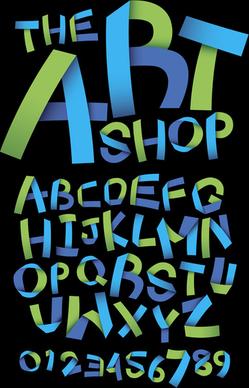 creative alphabets design vector set