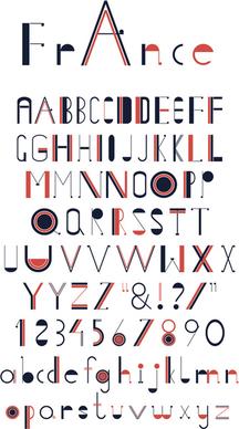 creative alphabets design vector set