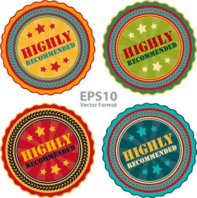 creative badges high quality vector