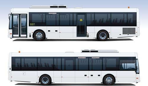 creative bus design vector