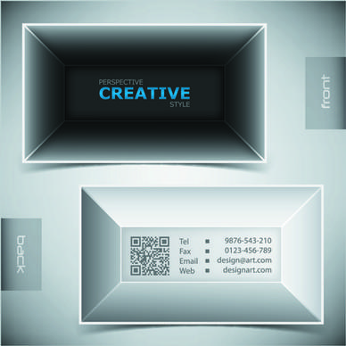 creative business cards vector background
