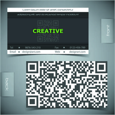 creative business cards vector background