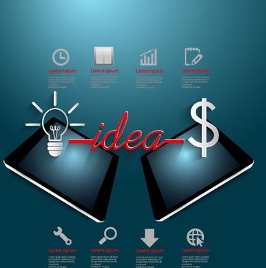 creative business idea template graphics vector