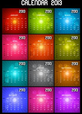 creative calendar grids13 design vector