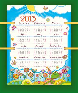 creative calendar grids13 design vector