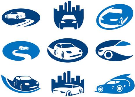 creative car logos design vector