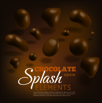 creative chocolate vector background illustration