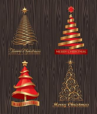 creative christmas tree vector