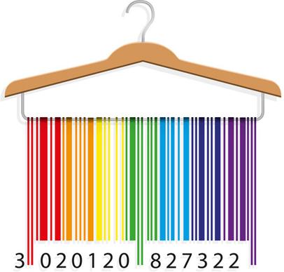 creative clothes hangers design elements vector