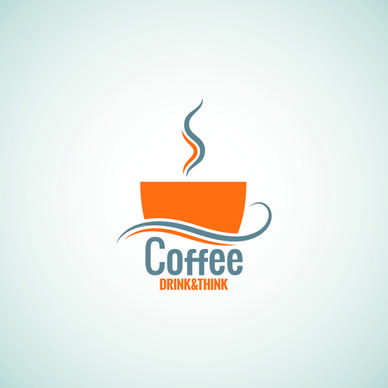creative coffee menu logo vector
