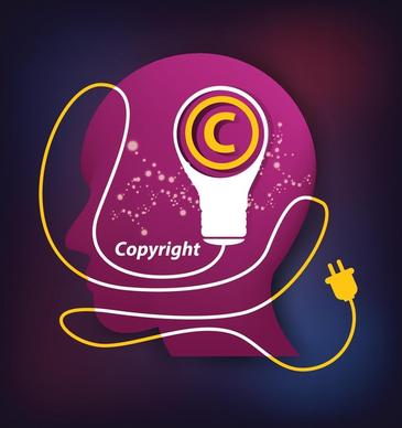 creative copyright business vector design