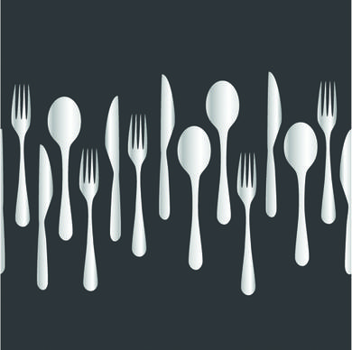 creative cutlery pattern seamless vector