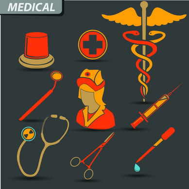 creative design medical tool vector