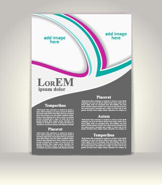 creative flyer and cover brochure design vector