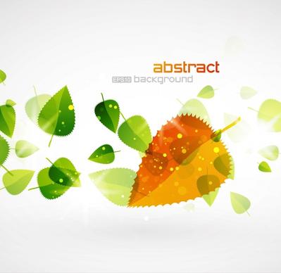leaves background bright modern colorful transparent design