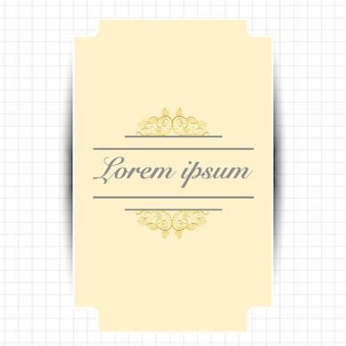 creative greeting card for your text vector