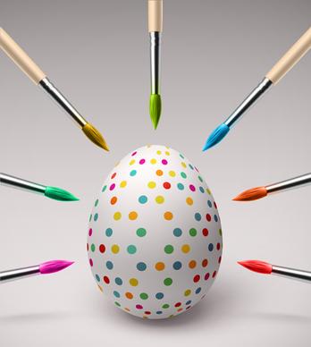 creative happy easter egg vector backgrounds
