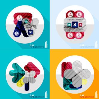 creative infographic flat icons vector