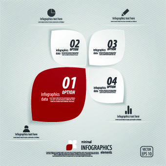 creative infographic with number design vector