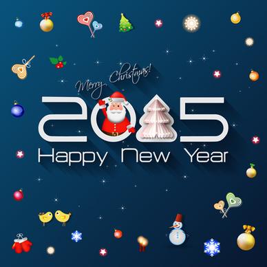 creative new year15 and christmas background
