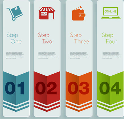 creative number business banner vector