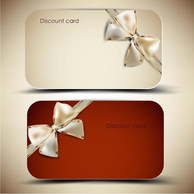 creative of gift discount cards design vector