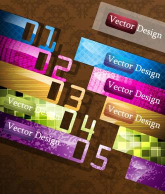 creative of original banners vector graphics