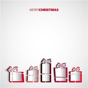 creative origami christmas elements backgrounds vector