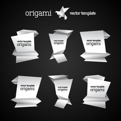 creative origami origami alphabet vector