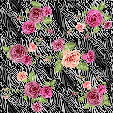 creative rose pattern design graphics vector