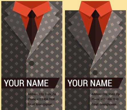 creative suit with business cards vector set