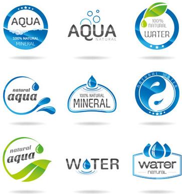 creative water logos design