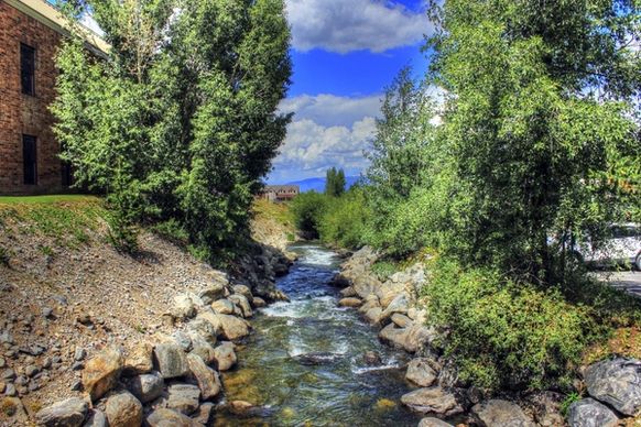 creek scenery at breckenridge colorado