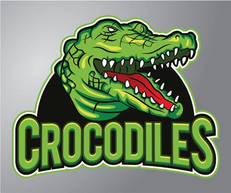 crocodiles logo vector