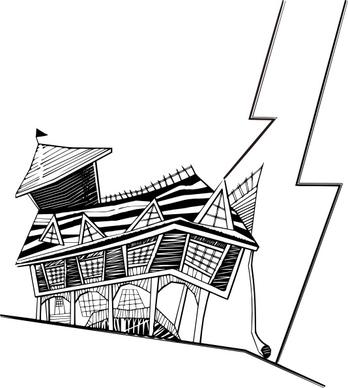 Crooked House clip art