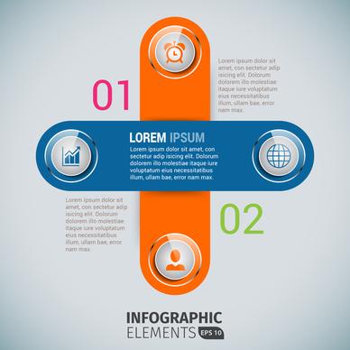 cross business infographics template