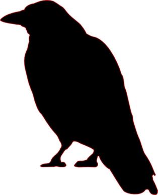 Crow Silhouette clip art