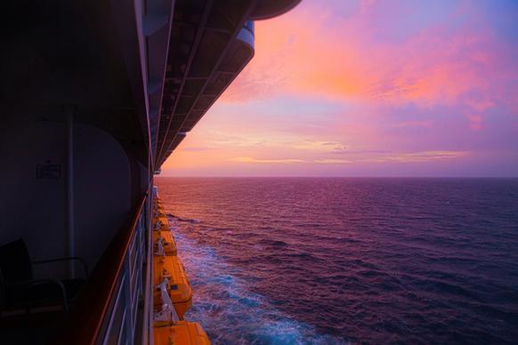 cruise sunset