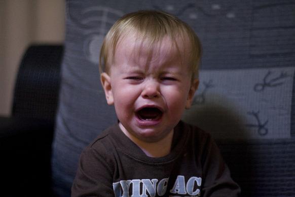 crying baby leo