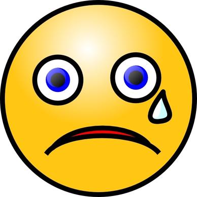 Crying Smile clip art
