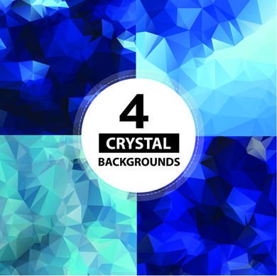 crystal object background vector