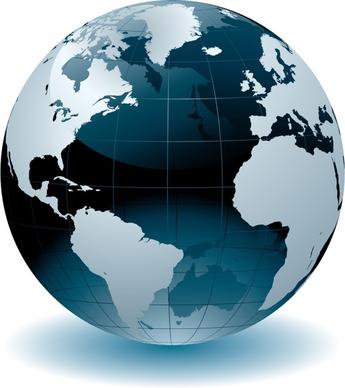 globe icon modern 3d sphere design